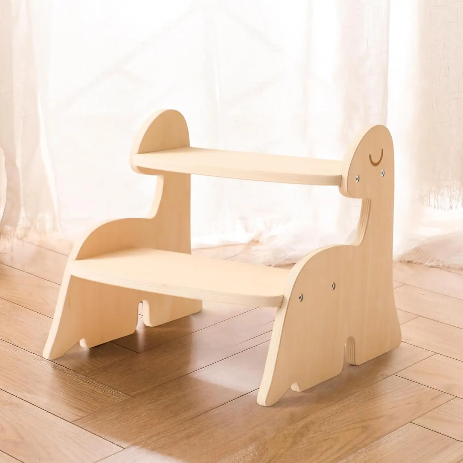 Dinosaurs Wooden Toddler Step Stool For Kids,Two Step Stool For Bathroom, Kitchen, And Toilet Potty Training
Dinosaurs Wooden Toddler Step Stool For Kids,Two Step Stool For Bathroom, Kitchen, And Toilet Potty Training
