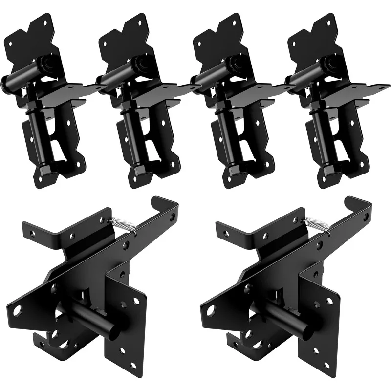 Stainless Steel Self Closing Gate Hinge and Latch Hardware Kit, Heavy Duty Adjustable Tension Gate Hinges 4-
Stainless Steel Self Closing Gate Hinge and Latch Hardware Kit, Heavy Duty Adjustable Tension Gate Hinges 4-