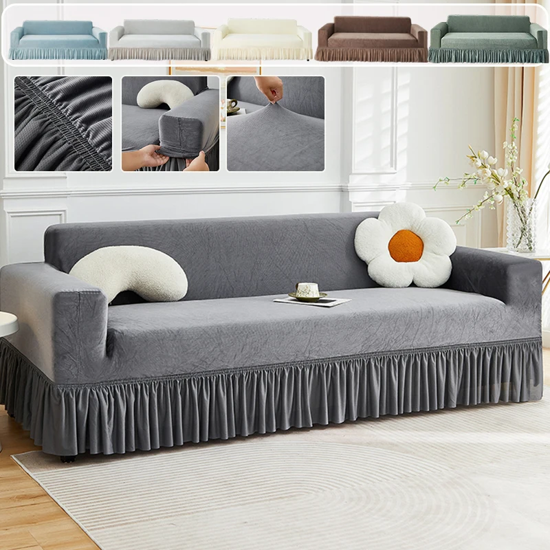 New Corduroy Elastic Sofa Cover 1/2/3/4/5Seater Couch Cover Sofa Covers Versatile Furniture Protection Slipcover for Living Room
New Corduroy Elastic Sofa Cover 1/2/3/4/5Seater Couch Cover Sofa Covers Versatile Furniture Protection Slipcover for Living Room