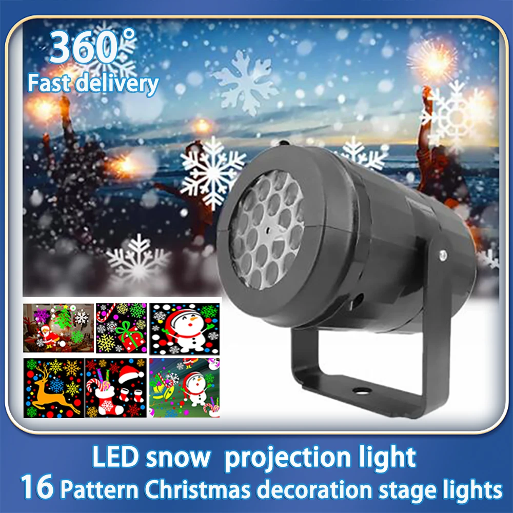 2024 Projector Led Lights Christmas DJ Party Lights Stage Light 1PC 16 Patterns Indoor and Outdoor Laser Lamp Holiday Lighting
2024 Projector Led Lights Christmas DJ Party Lights Stage Light 1PC 16 Patterns Indoor and Outdoor Laser Lamp Holiday Lighting