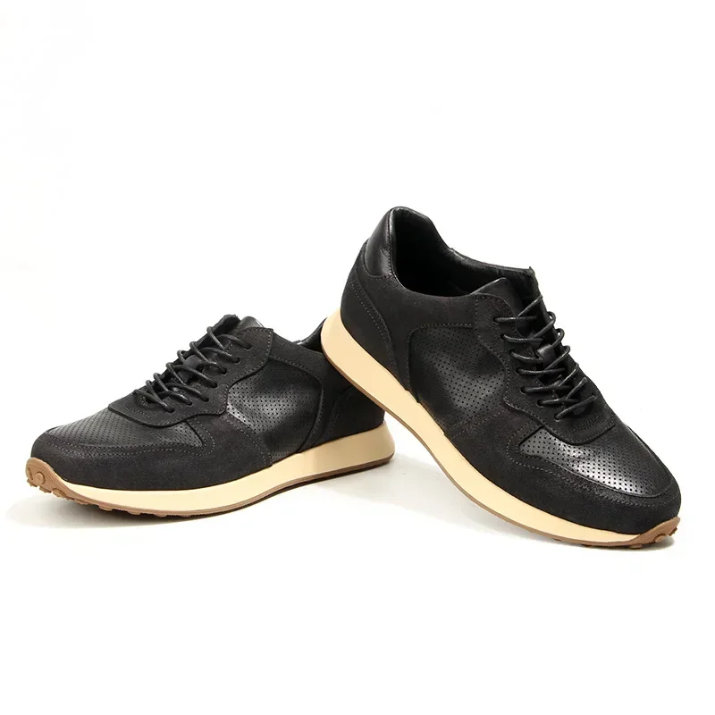 High quality cowhide men's shoes sports shoes casual board shoes all genuine leather Walking sneakersRunning Training
High quality cowhide men's shoes sports shoes casual board shoes all genuine leather Walking sneakersRunning Training