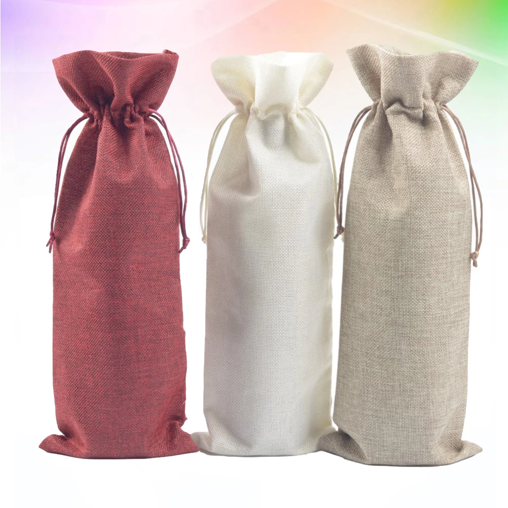 3Pcs Burlap Jute Wine Bottle Bags Linen Material Ideal for Storing Beads Jewelry Makeup Wedding Favors Wine Bottle Bags
3Pcs Burlap Jute Wine Bottle Bags Linen Material Ideal for Storing Beads Jewelry Makeup Wedding Favors Wine Bottle Bags