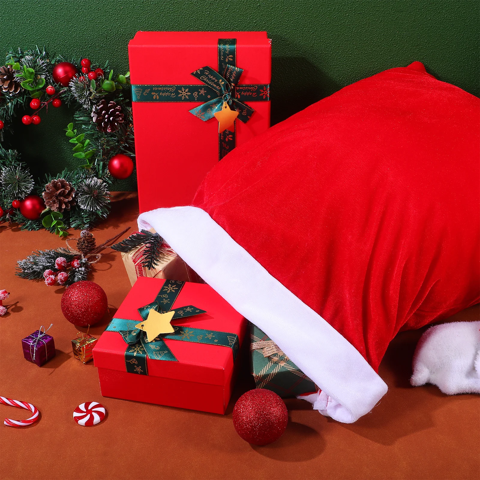 Large Red Christmas Present Bag Wearproof Cloth Drawstring Candy Sack Xmas Gift Packaging Party Favor Storage Case Reusable
Large Red Christmas Present Bag Wearproof Cloth Drawstring Candy Sack Xmas Gift Packaging Party Favor Storage Case Reusable