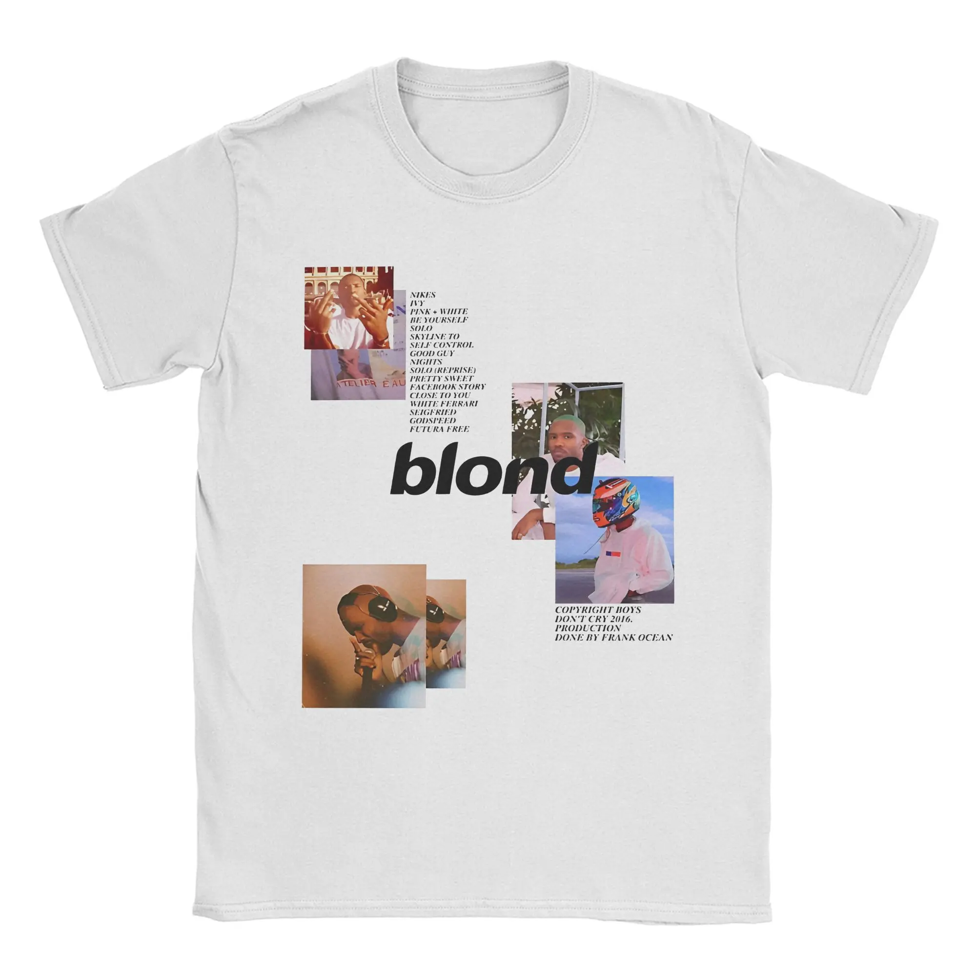 Футболки Frank O-ocean Blond Merch для мужчин и женщин, футболка из чистого хлопка с принтом в стиле хип-хоп, музыкальные топы, футболка
Футболки Frank O-ocean Blond Merch для мужчин и женщин, футболка из чистого хлопка с принтом в стиле хип-хоп, музыкальные топы, футболка