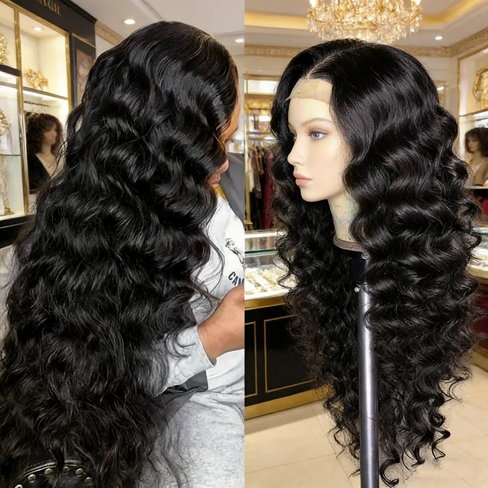 13x4 Lace Front Wig Glueless Pre Plucked Baby Hair Natural Black Extra Long Loose Deep Wave Bio Fiber High Temp Full Dense For W
13x4 Lace Front Wig Glueless Pre Plucked Baby Hair Natural Black Extra Long Loose Deep Wave Bio Fiber High Temp Full Dense For W