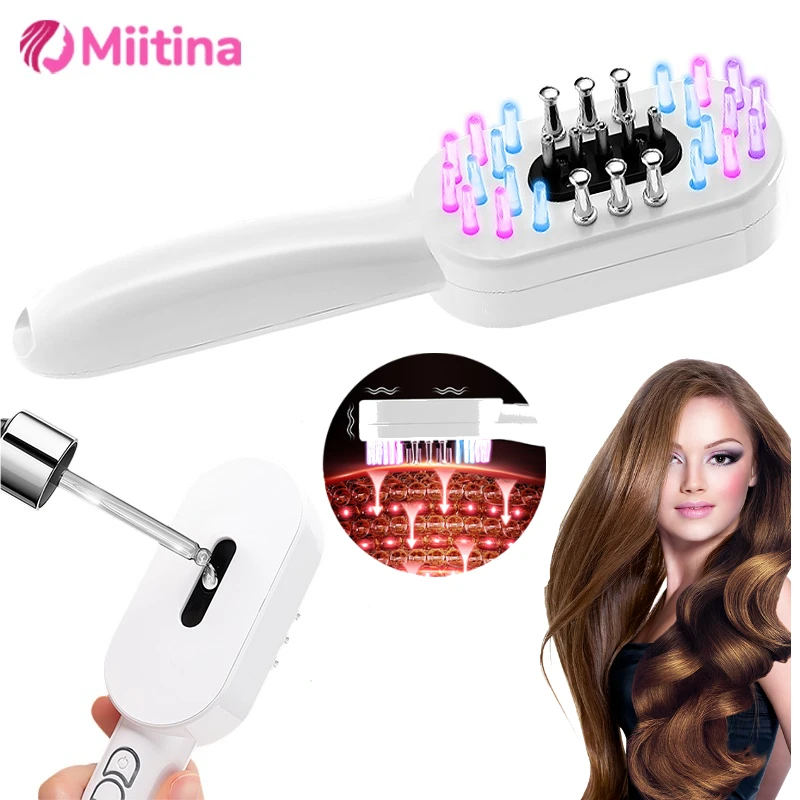 Electric Laser Hair Growth Comb Red Blue Light Magnetic Therapy Treatment Oil Applicator Head Massage Brush Anti Hair Loss Hair
Electric Laser Hair Growth Comb Red Blue Light Magnetic Therapy Treatment Oil Applicator Head Massage Brush Anti Hair Loss Hair