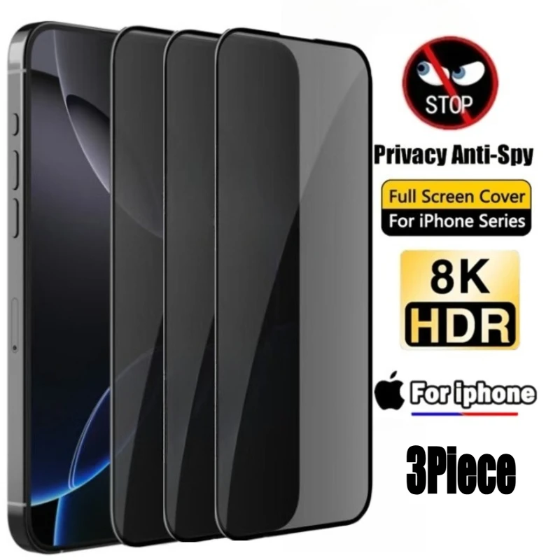 2Pcs Privacy Tempered Glass For iPhone 16 15 14 13 12 11 Pro Max Anti-Spy Screen Protectors For iPhone XS Max XR 7 8 Plus Glass
2Pcs Privacy Tempered Glass For iPhone 16 15 14 13 12 11 Pro Max Anti-Spy Screen Protectors For iPhone XS Max XR 7 8 Plus Glass