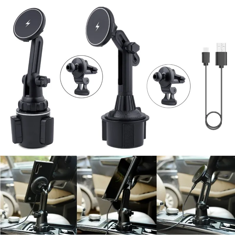 15W Magnetic Wireless Car Mount For MagSafe Cup Holder Car Phone Mount For IOS Phone 12/13/14
15W Magnetic Wireless Car Mount For MagSafe Cup Holder Car Phone Mount For IOS Phone 12/13/14