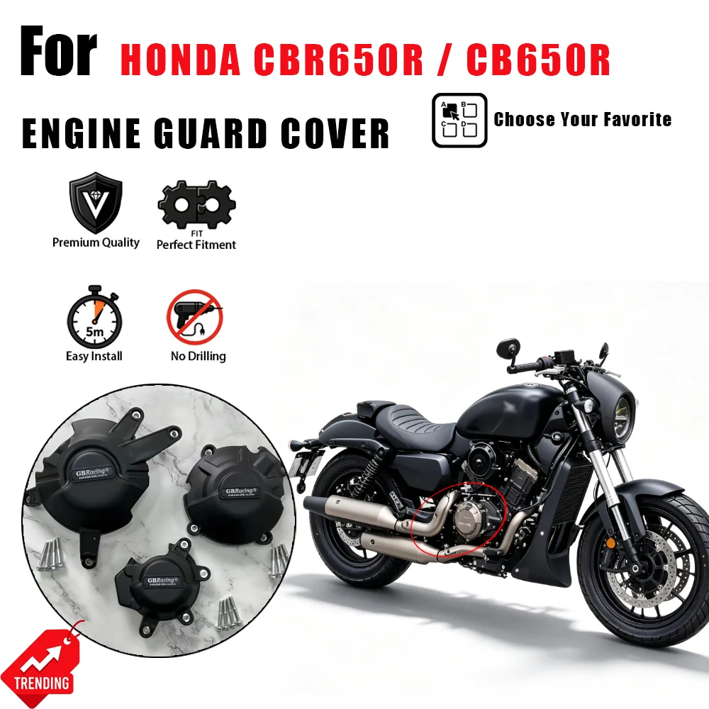 For Honda CBR650R CB650R 2021-2024 Motorcycle Engine Guard Protective Side Cover Anti-fall Crash Protector Accesorios Moto
For Honda CBR650R CB650R 2021-2024 Motorcycle Engine Guard Protective Side Cover Anti-fall Crash Protector Accesorios Moto