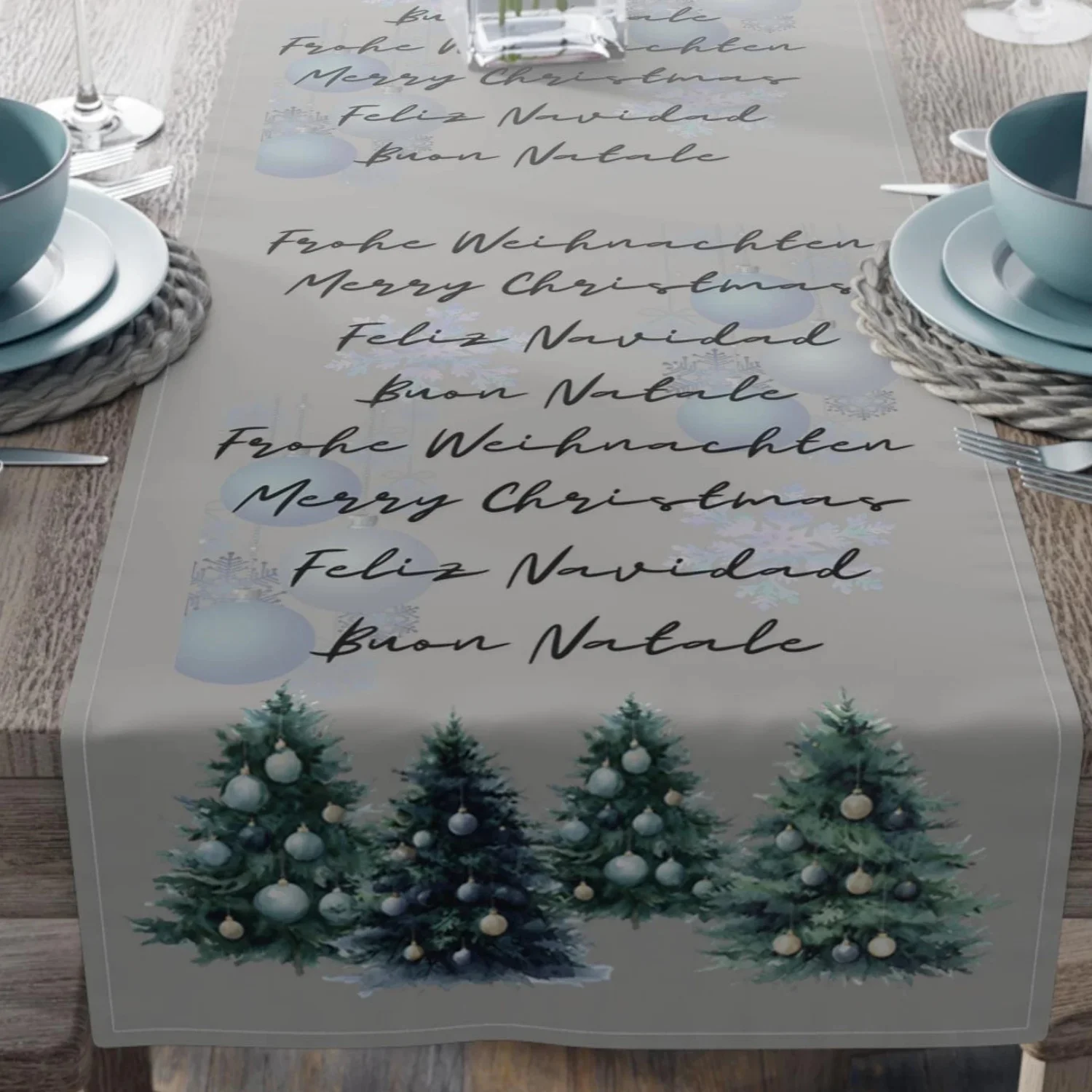 С Рождеством Feliz Navidad Многоязычная праздничная дорожка для стола, рождественский декор, праздничная цитата, полиуретановое белье
С Рождеством Feliz Navidad Многоязычная праздничная дорожка для стола, рождественский декор, праздничная цитата, полиуретановое белье