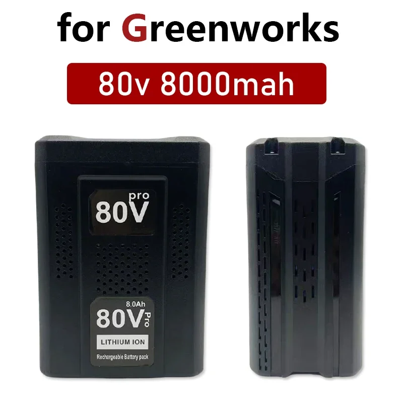 Greenworks 80V rechargeable battery replacement, 8.0Ah 8000mAh, suitable for GBA80200, GBA80250, GBA80400, GBA80250, and GBA8050
Greenworks 80V rechargeable battery replacement, 8.0Ah 8000mAh, suitable for GBA80200, GBA80250, GBA80400, GBA80250, and GBA8050