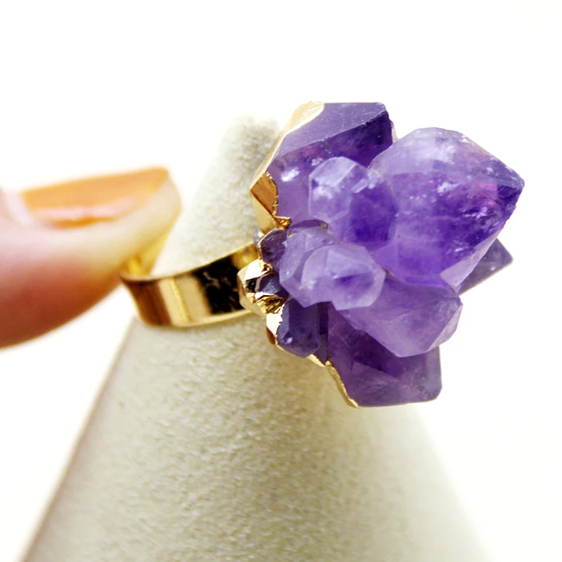 Оптовая продажа 5 шт высокое качество натуральный кристалл Аметист бутон кольцо регулируемое кольцо для мужчин и женщин подарок пара ювелирных изделий 
Оптовая продажа 5 шт высокое качество натуральный кристалл Аметист бутон кольцо регулируемое кольцо для мужчин и женщин подарок пара ювелирных изделий