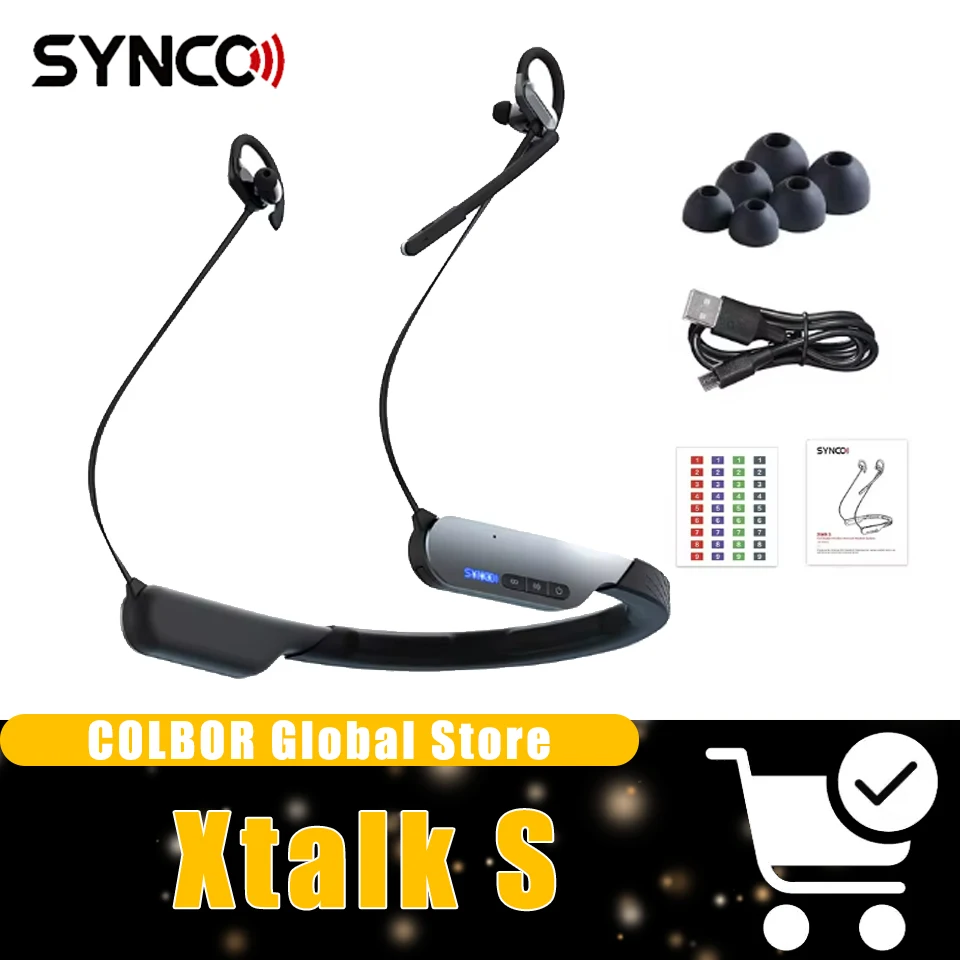Synco Xtalk S MasterFree Full-duplex Wirerless Intercom Headset System 9hours Runtime Dual-mode Bluetooth Headsets
Synco Xtalk S MasterFree Full-duplex Wirerless Intercom Headset System 9hours Runtime Dual-mode Bluetooth Headsets