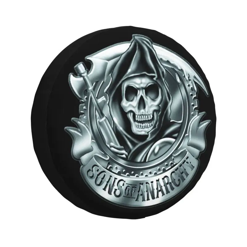 Custom The Death Reaper Sons Of Anarchy Spare Wheel Tire Cover for Toyota Mitsubishi Jeep RV SUV Trailer Vehicle Accessories
Custom The Death Reaper Sons Of Anarchy Spare Wheel Tire Cover for Toyota Mitsubishi Jeep RV SUV Trailer Vehicle Accessories