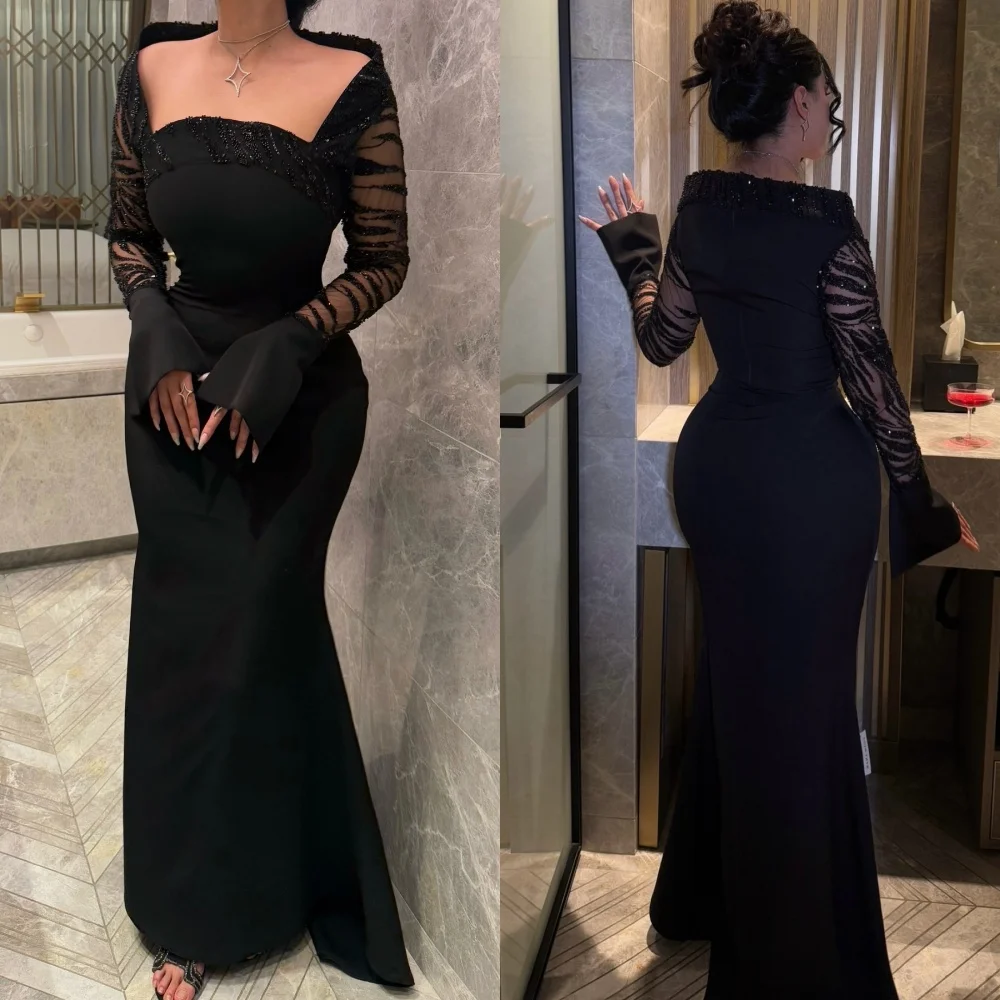 Customized Pastrol Jersey Beading Pleat Mermaid Strapless Long Dresses Bespoke Occasion Party Sizes Available
Customized Pastrol Jersey Beading Pleat Mermaid Strapless Long Dresses Bespoke Occasion Party Sizes Available