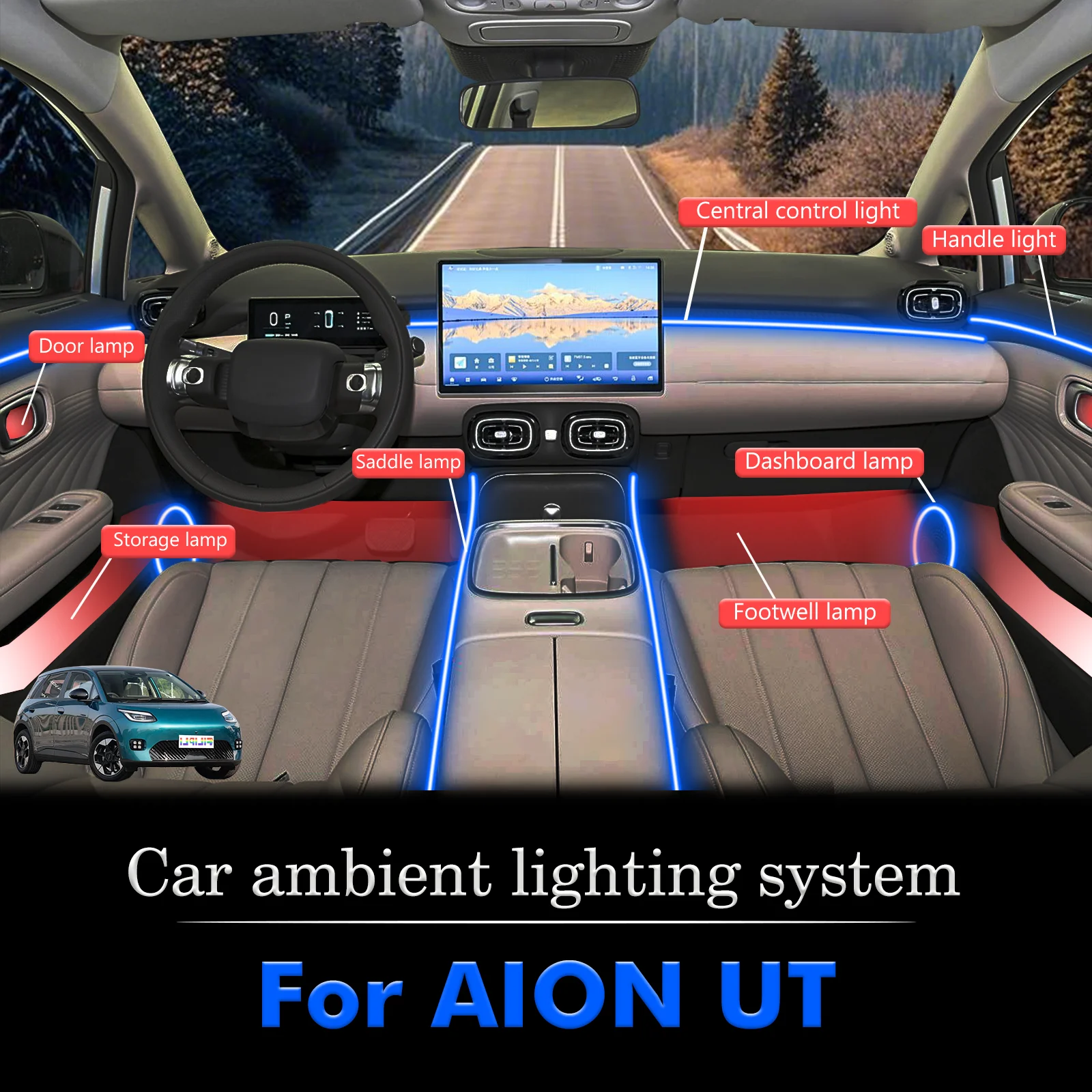 For AION UT Smart Remote Control RGB 64 Colors LED Car Interior Ambient Light Energy Saving Efficient Lamp Kit
For AION UT Smart Remote Control RGB 64 Colors LED Car Interior Ambient Light Energy Saving Efficient Lamp Kit