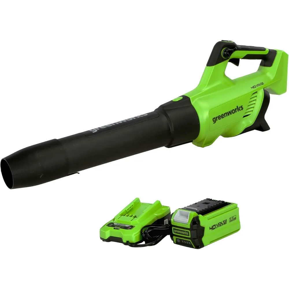40V Cordless Axial Leaf Blower, 120 MPH, 500 CFM, 75+ Compatible Tools, 2.5Ah Battery and Charger Included
40V Cordless Axial Leaf Blower, 120 MPH, 500 CFM, 75+ Compatible Tools, 2.5Ah Battery and Charger Included