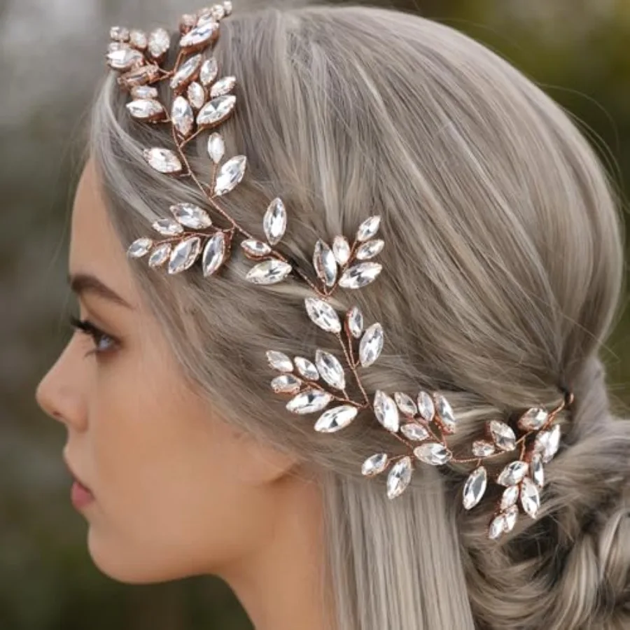 Women Bride Wedding Prom Party Hair Vine Headband Bridal Hair Accessories Green Rhinestones Bridal Hair Vine Headband Head Piec
Women Bride Wedding Prom Party Hair Vine Headband Bridal Hair Accessories Green Rhinestones Bridal Hair Vine Headband Head Piec