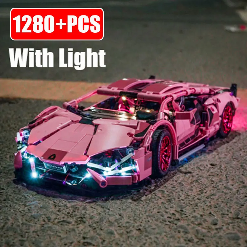 1:14 Technical Pink Sports Car Building Block Assemble DIY Model Vehicle Bricks Educational Toy Children Birthday Gift For Girls
1:14 Technical Pink Sports Car Building Block Assemble DIY Model Vehicle Bricks Educational Toy Children Birthday Gift For Girls