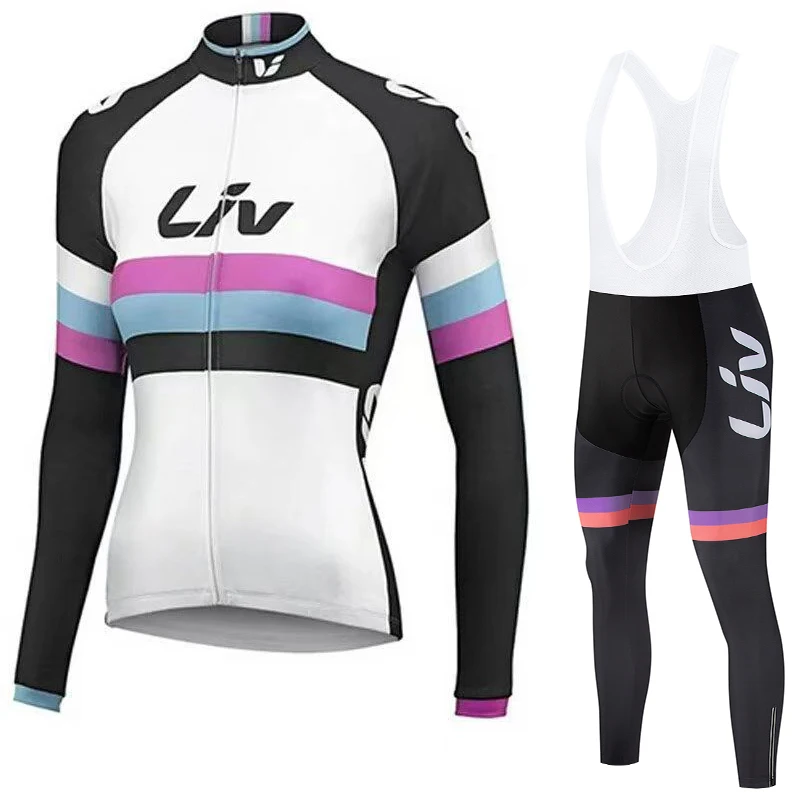 LIV 2025 autumn cycling suit set women's long sleeved cycling jersey with seat cushion cycling bib outdoor cycling sportswear
LIV 2025 autumn cycling suit set women's long sleeved cycling jersey with seat cushion cycling bib outdoor cycling sportswear