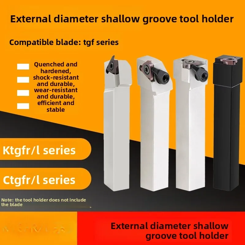Vertical Mounting Grooving Tool Holder for Circlip Ring Shallow GrooveKTGFR / KTGFSL / CTGFR / CTGFSL 2020K16 / 2525M16
Vertical Mounting Grooving Tool Holder for Circlip Ring Shallow GrooveKTGFR / KTGFSL / CTGFR / CTGFSL 2020K16 / 2525M16