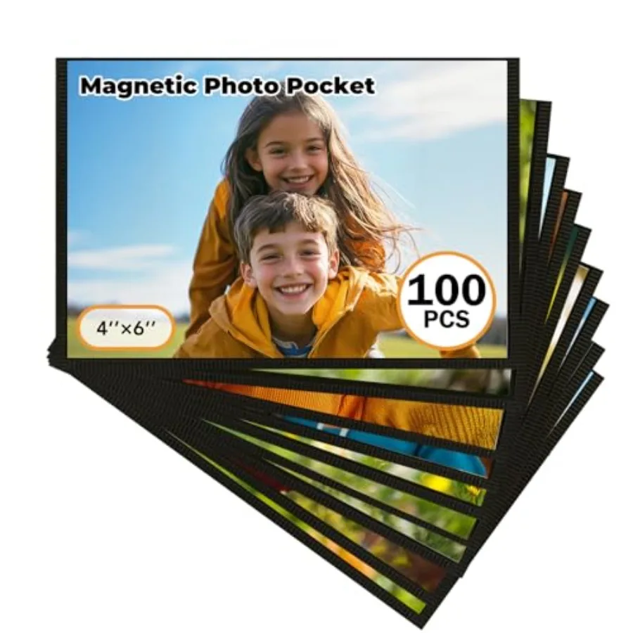 Magnetic Picture Frame, 100 Pcs Magnetic Picture Frames for Refrigerator 4x6, Magnetic Photo Frames with Border, Refrigerator M
Magnetic Picture Frame, 100 Pcs Magnetic Picture Frames for Refrigerator 4x6, Magnetic Photo Frames with Border, Refrigerator M