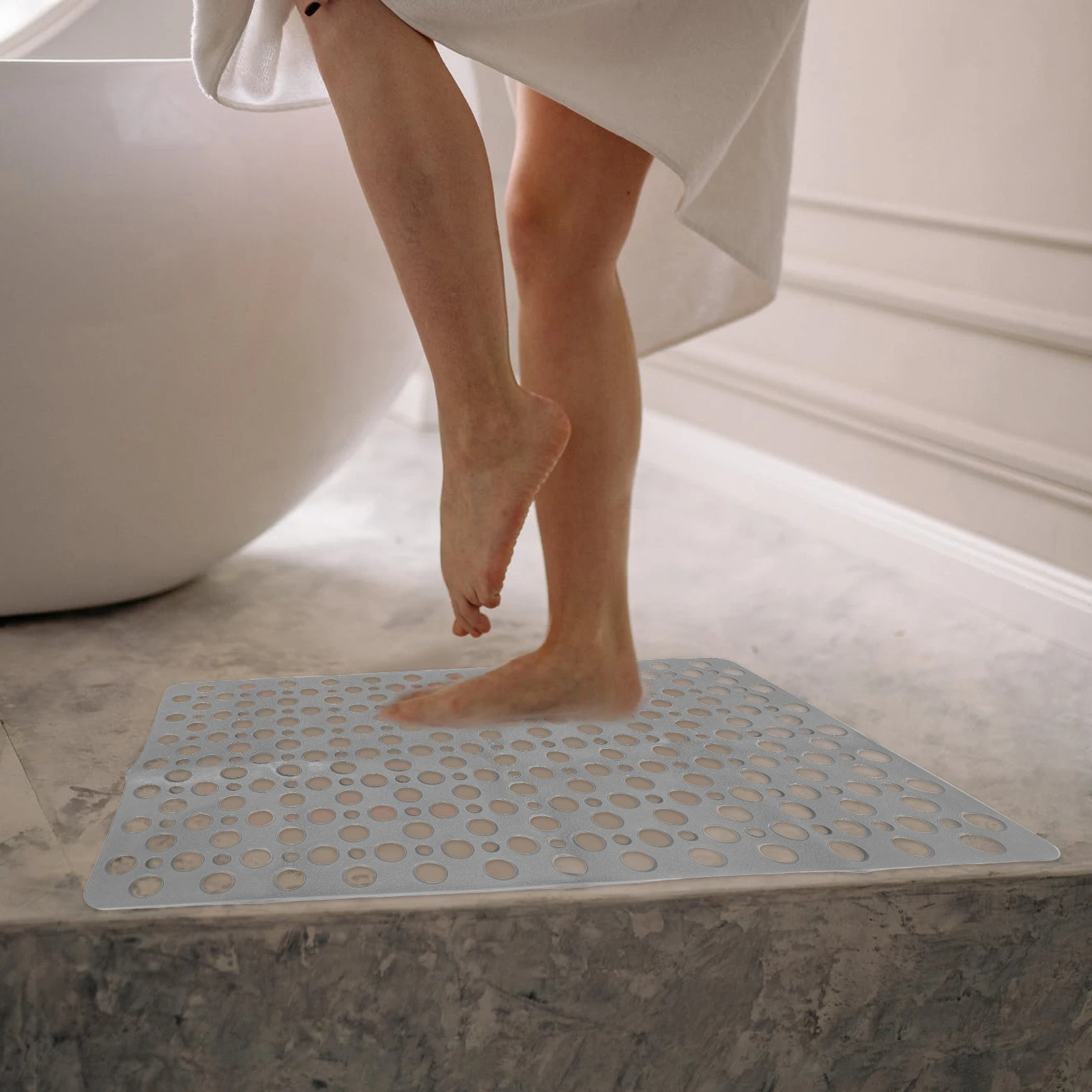 Shower Floor 53X53Cm Anti-Slip Hollow Design Non-Slip Bathing Foot Pad For Bathroom Home Hotel Use Floor Mat For Bathing Khaki
Shower Floor 53X53Cm Anti-Slip Hollow Design Non-Slip Bathing Foot Pad For Bathroom Home Hotel Use Floor Mat For Bathing Khaki