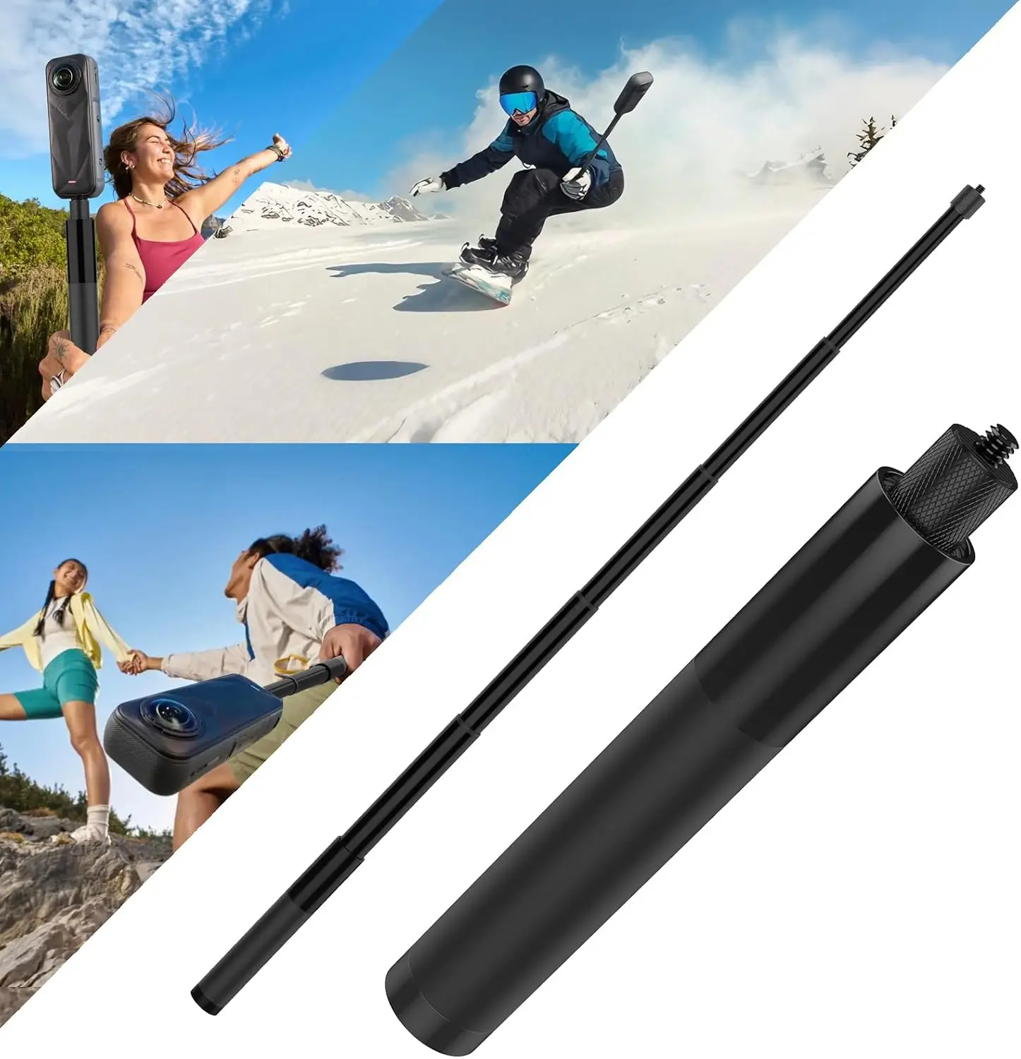 Invisible Selfie Stick 70cm Long Selfie Stick,Fit for Insta360X5. X4, X3, ONE X2, ONE R, ONE X, 1/4”Screw Mount Cameras
Invisible Selfie Stick 70cm Long Selfie Stick,Fit for Insta360X5. X4, X3, ONE X2, ONE R, ONE X, 1/4”Screw Mount Cameras