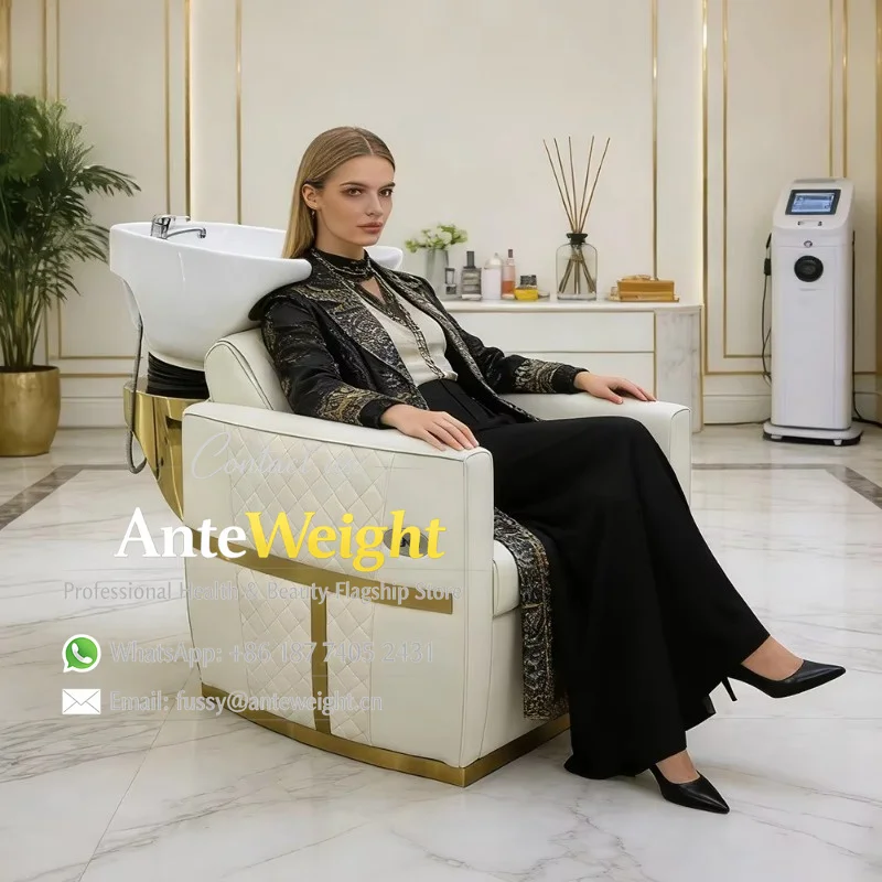 2 in 1 Lay Down Electric Salon Shampoo Bowl and Chair Ceramic Wash Basin with Vibration Massage Function Reclining Shampoo Chair
2 in 1 Lay Down Electric Salon Shampoo Bowl and Chair Ceramic Wash Basin with Vibration Massage Function Reclining Shampoo Chair