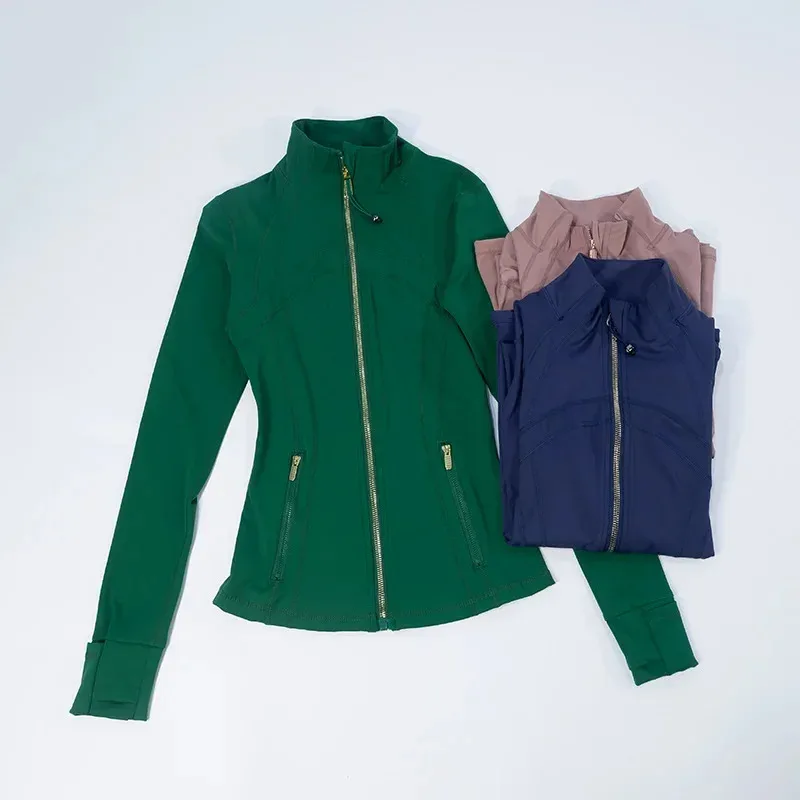 Thin Sporty Long Sleeve Yoga Jacket Breathable Fitness Outerwear Women's Sportswear Gymnasium Top Gold Zipper Series
Thin Sporty Long Sleeve Yoga Jacket Breathable Fitness Outerwear Women's Sportswear Gymnasium Top Gold Zipper Series