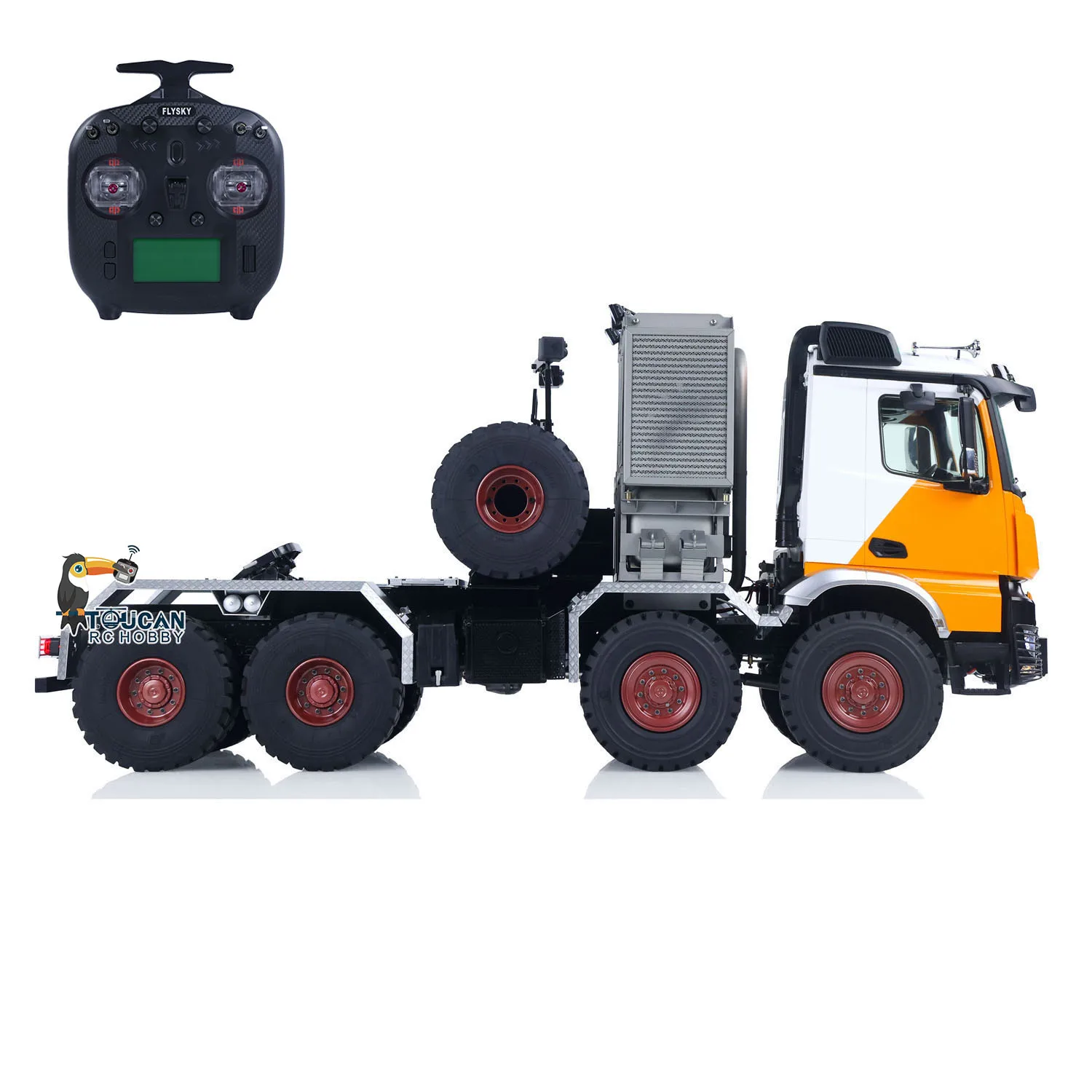 8x8 металлический 1/14 RC внедорожный тягач с замком дифференциала 3-скоростная коробка передач ST8 модель автомобиля с дистанционным управлением 
8x8 металлический 1/14 RC внедорожный тягач с замком дифференциала 3-скоростная коробка передач ST8 модель автомобиля с дистанционным управлением