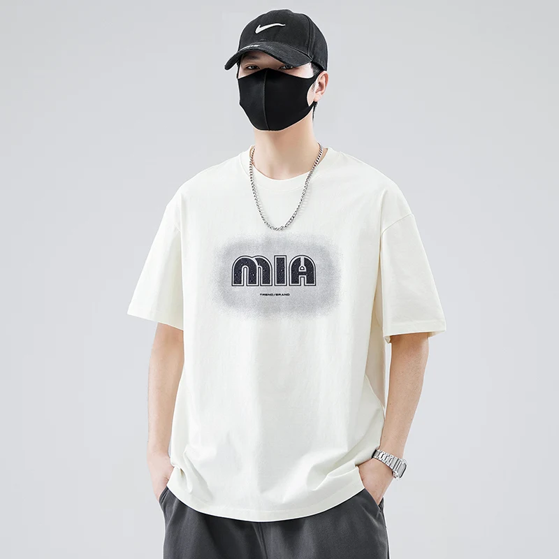 Summer European and American Fashion Big-name Printed Cotton T-shirt Loose and Comfortable Hot-selling 2025 Men's and Women's
Summer European and American Fashion Big-name Printed Cotton T-shirt Loose and Comfortable Hot-selling 2025 Men's and Women's