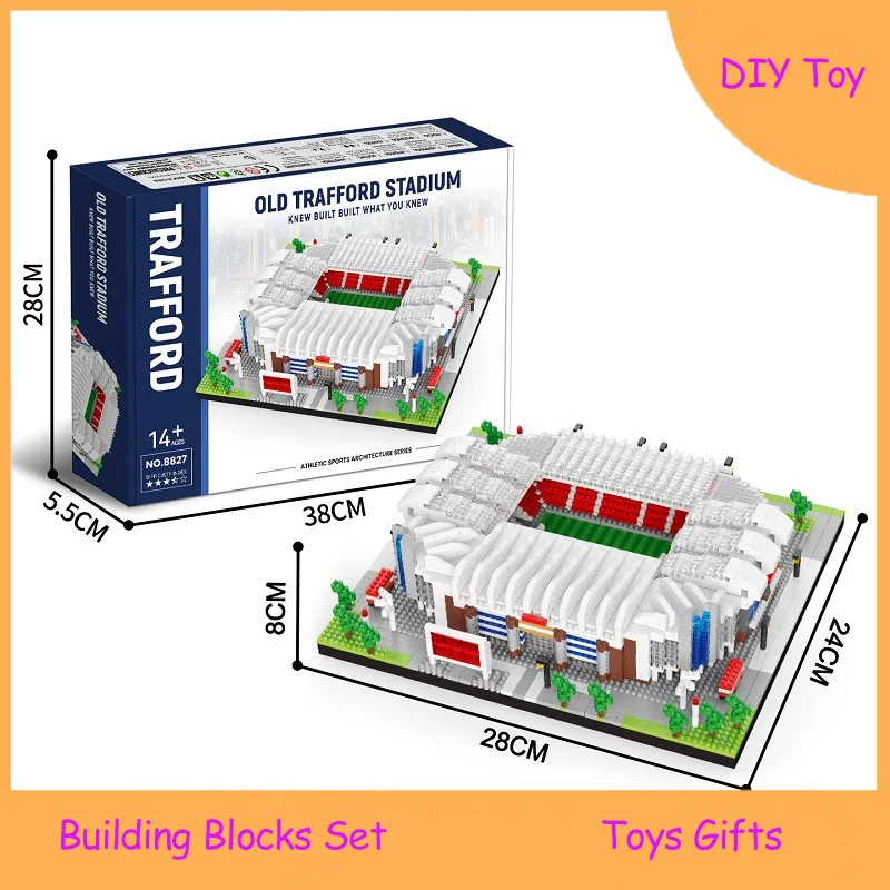 Creative Sports Field Building Block Toys Old Trafford football stadium Assemble model Constructor Bricks Birthday Gifts
Creative Sports Field Building Block Toys Old Trafford football stadium Assemble model Constructor Bricks Birthday Gifts