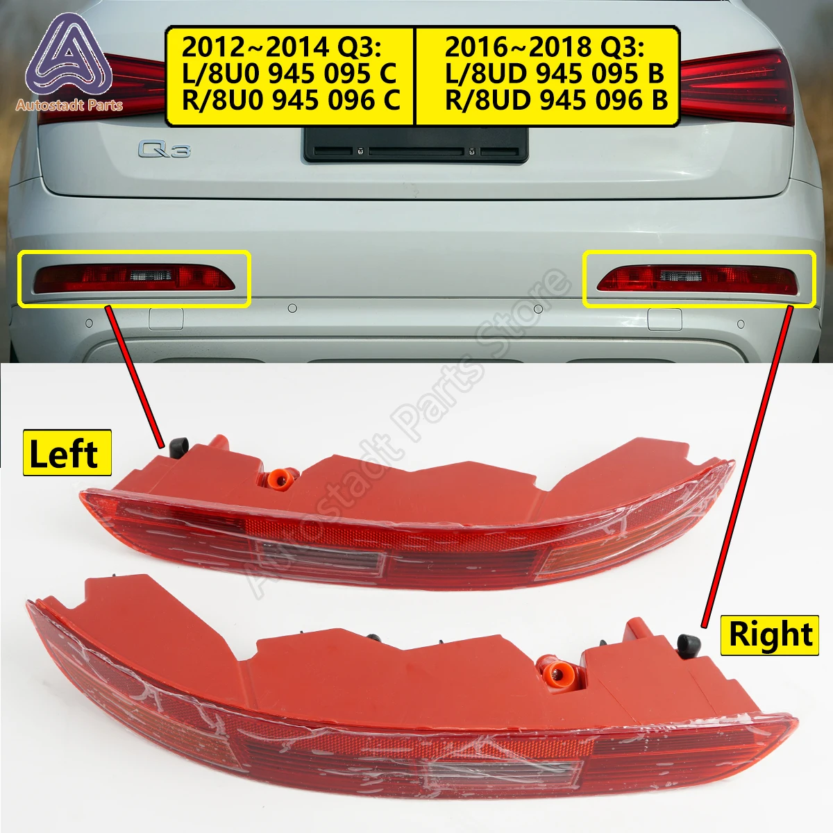 Для Audi Q3 2012 2013 2014 2016 2017 2018 автомобильный задний бампер стоп-сигнал хвостовой обогревающий указатель поворота отражатель лампа нижний задний фонарь
Для Audi Q3 2012 2013 2014 2016 2017 2018 автомобильный задний бампер стоп-сигнал хвостовой обогревающий указатель поворота отражатель лампа нижний задний фонарь
