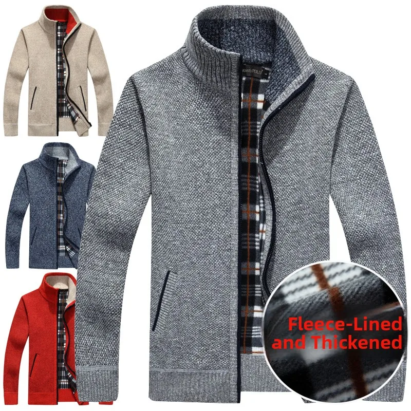 Мужской вязаный свитер на осень-зиму, утепленный, повседневный, с воротником-стойкой, модный, для делового и повседневного стиля
Мужской вязаный свитер на осень-зиму, утепленный, повседневный, с воротником-стойкой, модный, для делового и повседневного стиля