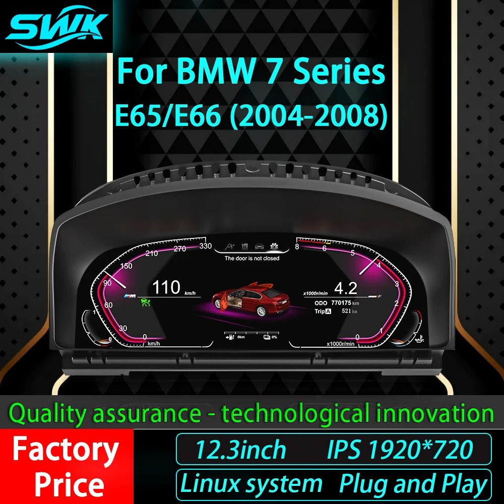 12,3-дюймовая цифровая приборная панель системы Linux, подходящая для BMW серии 7 ccc e65 e66 2004-2005, автомобильная приборная панель, цифровой кластер
12,3-дюймовая цифровая приборная панель системы Linux, подходящая для BMW серии 7 ccc e65 e66 2004-2005, автомобильная приборная панель, цифровой кластер