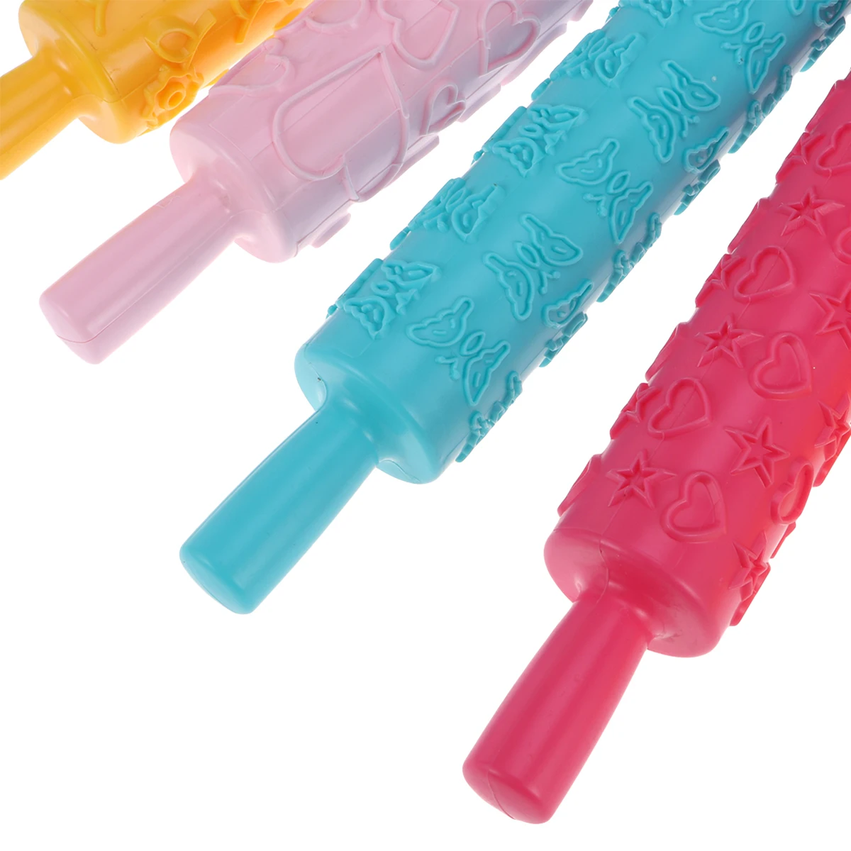 6pcs DIY Embossed Rolling Pin Multifunctional Fondant Cake Paste Gum Embossing Sugarcraft Plastic Decorating Tool
6pcs DIY Embossed Rolling Pin Multifunctional Fondant Cake Paste Gum Embossing Sugarcraft Plastic Decorating Tool
