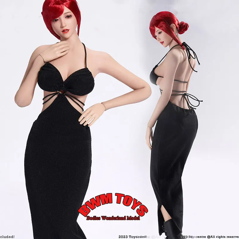 In Stock TCT-032 1/6 Scale Female Soldier Black Neck Hanging Backless Lace Up Evening Gown Dress For 12inch Action Figure Doll
In Stock TCT-032 1/6 Scale Female Soldier Black Neck Hanging Backless Lace Up Evening Gown Dress For 12inch Action Figure Doll