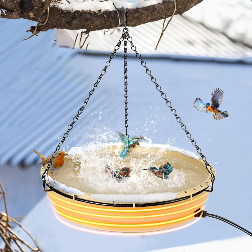 Heated Bird Bath for Winter Outdoors Hanging Heated Birdbath 75W Thermostatic Control Large Capacity Garden Yard Patio
Heated Bird Bath for Winter Outdoors Hanging Heated Birdbath 75W Thermostatic Control Large Capacity Garden Yard Patio