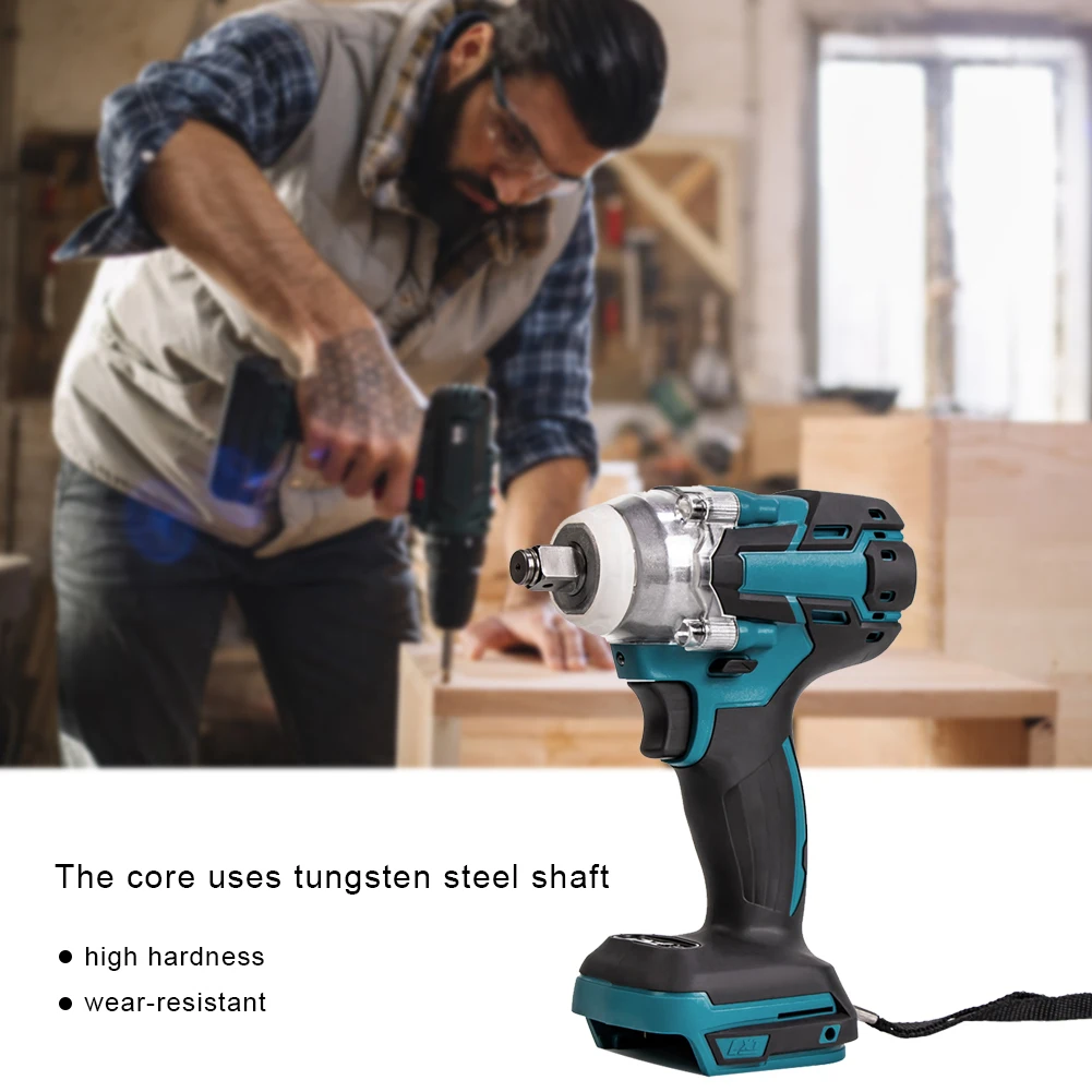 Rechargeable Cordless Lithium Impact Wrench 520Nm Max Torque for Makita 18V 21V Battery Electric Drill
Rechargeable Cordless Lithium Impact Wrench 520Nm Max Torque for Makita 18V 21V Battery Electric Drill