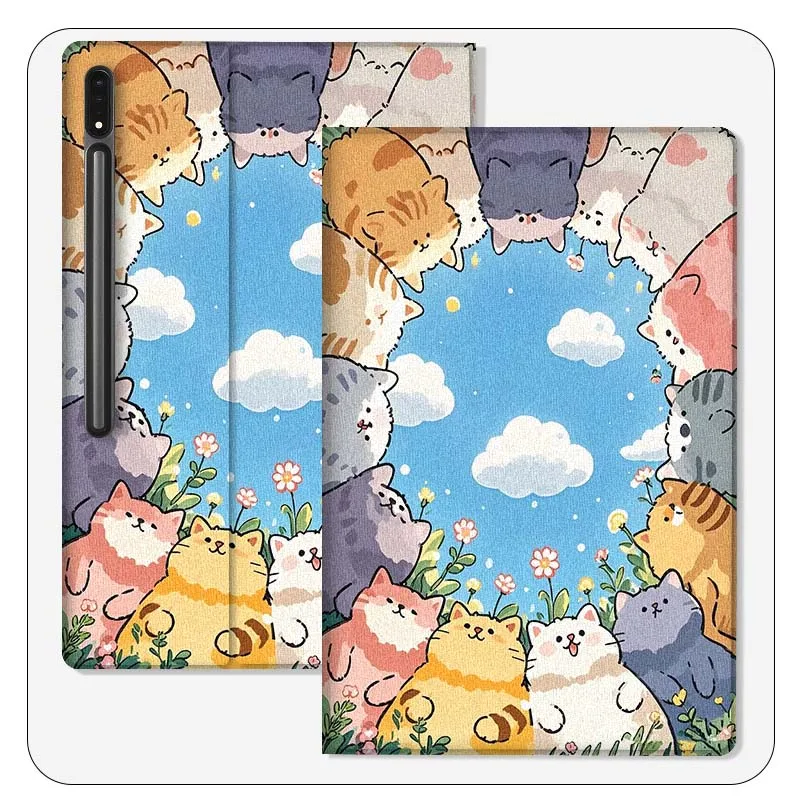 Cartoon Cute Cat Art For Samsung Galaxy Tab S9 S10 S6 S7 S8 FE Plus Lite Inch Foldable Cover Tablet Case
Cartoon Cute Cat Art For Samsung Galaxy Tab S9 S10 S6 S7 S8 FE Plus Lite Inch Foldable Cover Tablet Case
