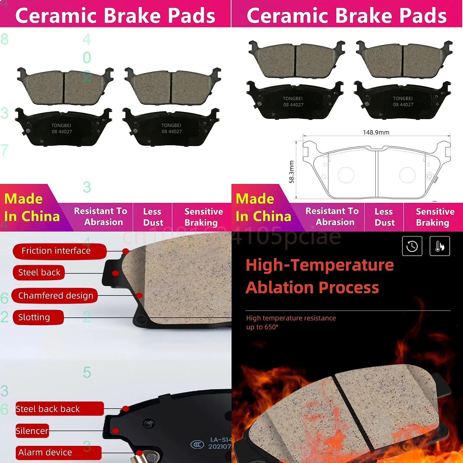 Rear Brake Pads 44027 for Dodge Ram 1500 OEM 68412364AA 68412364AC
Rear Brake Pads 44027 for Dodge Ram 1500 OEM 68412364AA 68412364AC