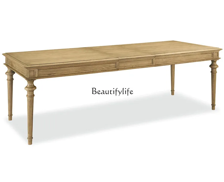 Old oak rectangular solid wood European simple modern retro meeting dinner table
Old oak rectangular solid wood European simple modern retro meeting dinner table