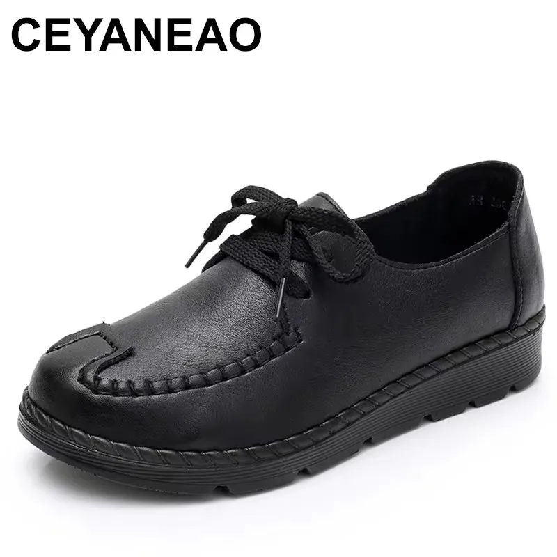 2025 Spring\Autumn Women's Genuine Leather Loafers Slip On Flats Shoes Woman Breathable Flat Casual Shoes Mother Shoes
2025 Spring\Autumn Women's Genuine Leather Loafers Slip On Flats Shoes Woman Breathable Flat Casual Shoes Mother Shoes