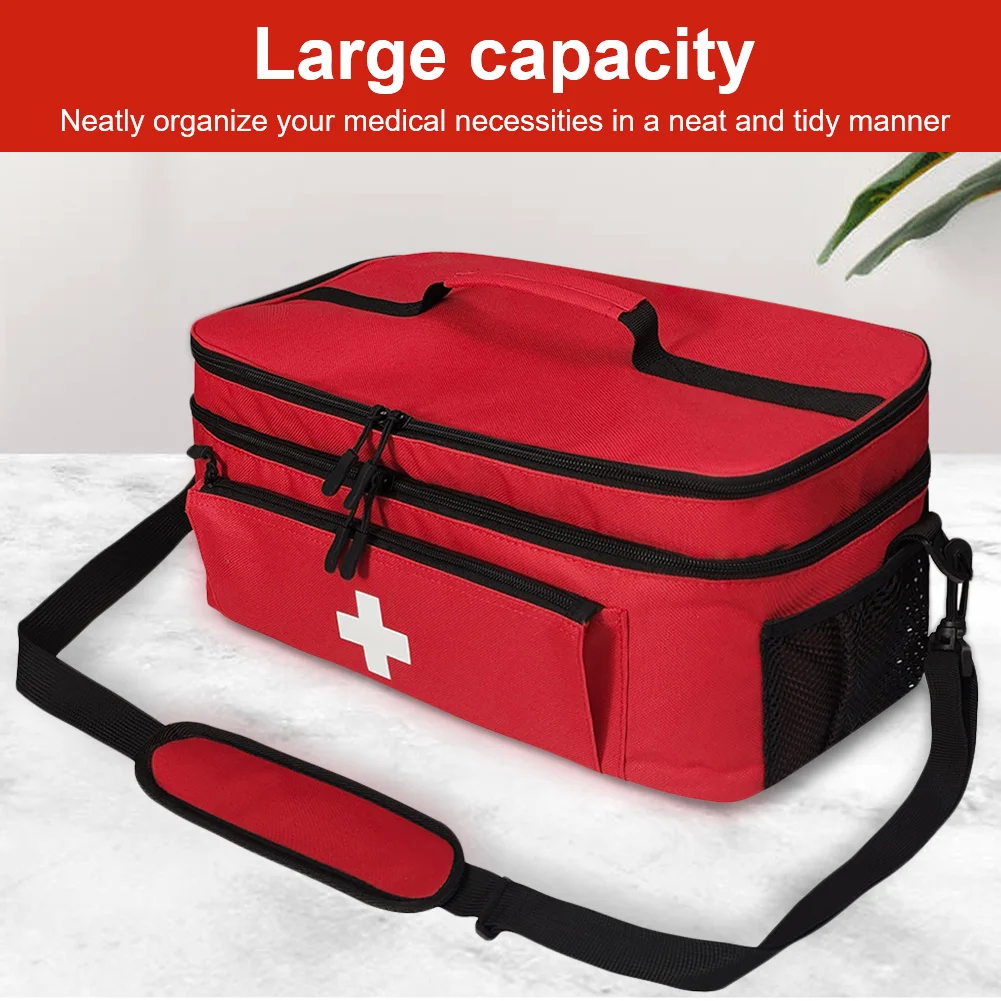 Pill Bottle Organizer with Lockable Zippers Travel Emergency Kit Medication Organizer Medication Travel Case for Home Travel
Pill Bottle Organizer with Lockable Zippers Travel Emergency Kit Medication Organizer Medication Travel Case for Home Travel