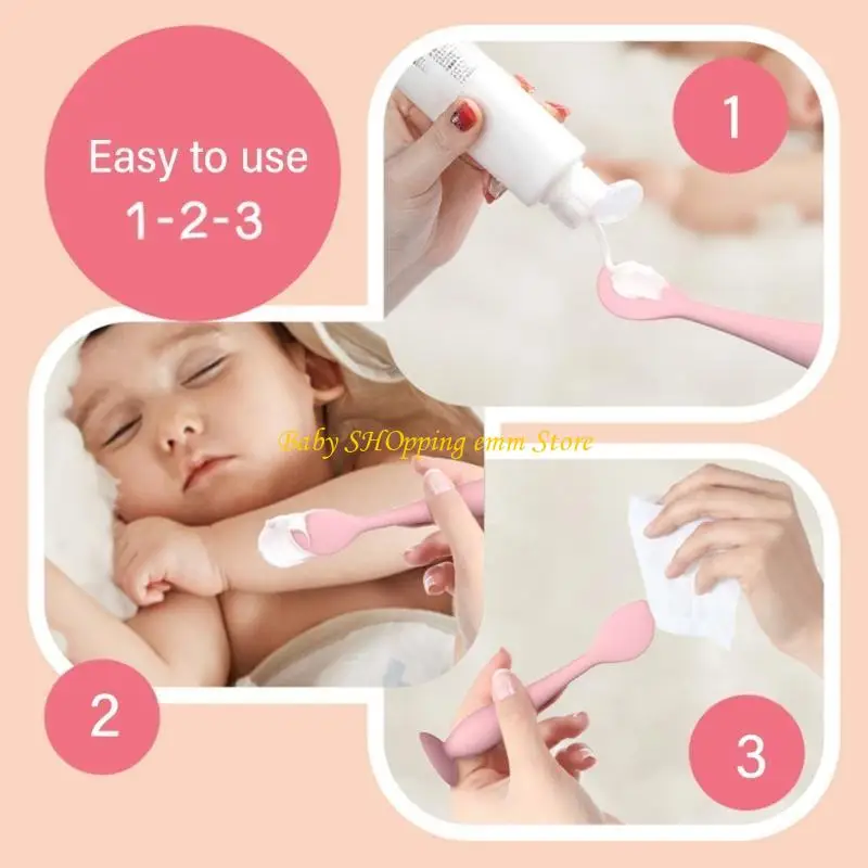 23GD 3PCS Легко чистый детский подгузник с сыпи кремовой аппликатор Spoon Crash Silicone Scraper
23GD 3PCS Легко чистый детский подгузник с сыпи кремовой аппликатор Spoon Crash Silicone Scraper