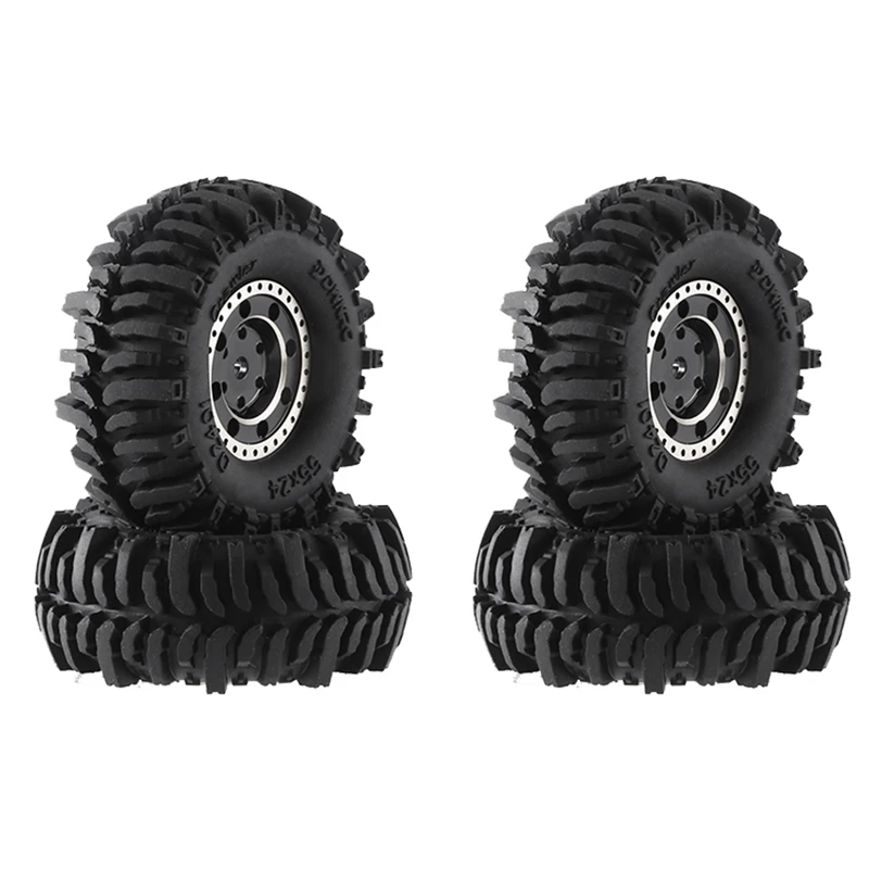 4Pcs 55X22mm 1.0 Brass Wheel Rim Rubber Tire For 1/18 1/24 RC Crawler Car Axial SCX24 AX24 TRX4M FMS FCX24 Upgrade Parts
4Pcs 55X22mm 1.0 Brass Wheel Rim Rubber Tire For 1/18 1/24 RC Crawler Car Axial SCX24 AX24 TRX4M FMS FCX24 Upgrade Parts