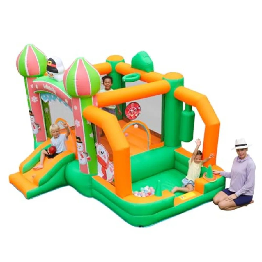 Bounce House Inflatable Bounce House with Bouncers Slide Ring Toss Game Toddler Ball Pit Bouncy Play House with Blower for Todd
Bounce House Inflatable Bounce House with Bouncers Slide Ring Toss Game Toddler Ball Pit Bouncy Play House with Blower for Todd
