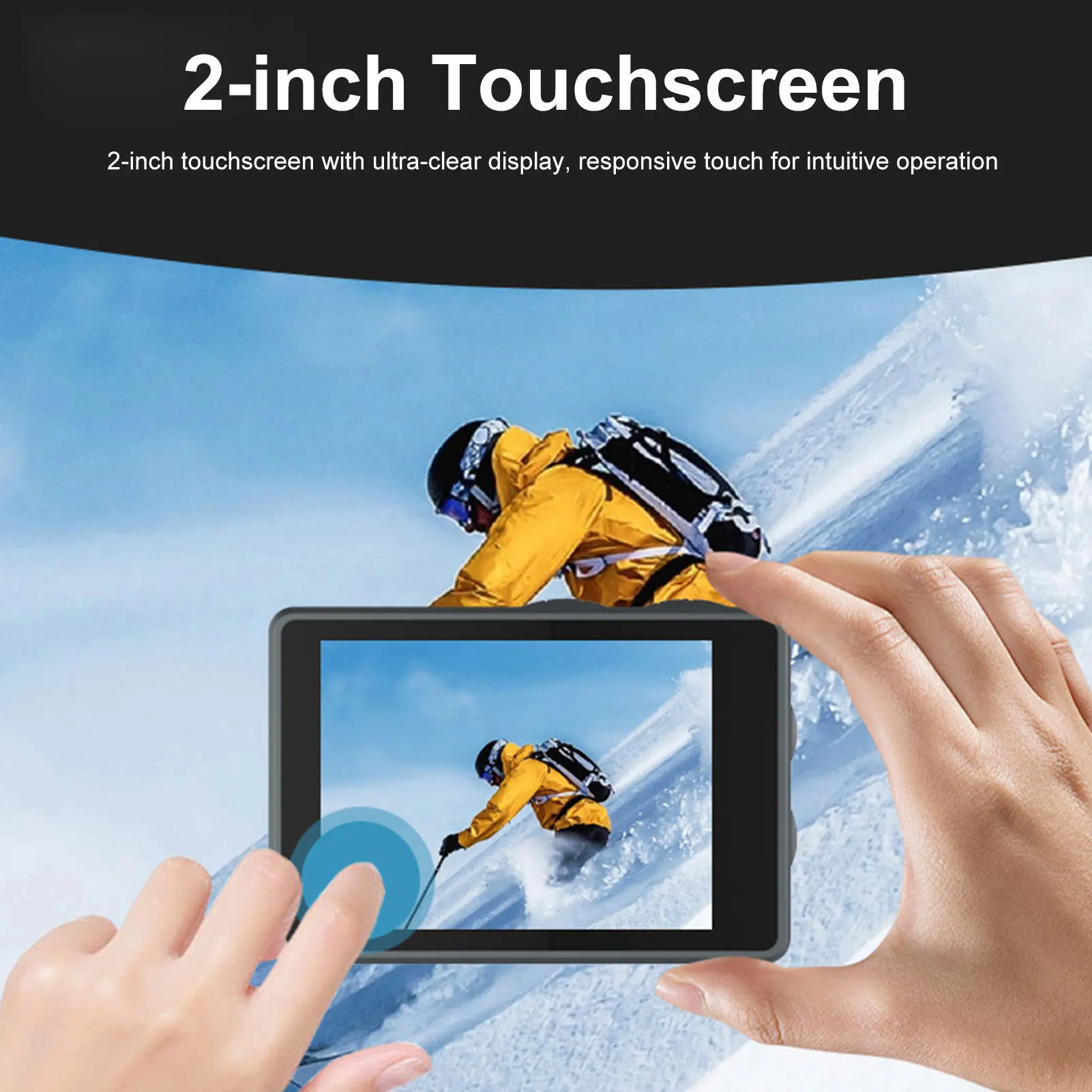 K WiFi Action Camera, Ultra HD Dual Screen Camera, 170° Wide Angle, 6-Axis Stabilization, 30M Underwater Action Camera
K WiFi Action Camera, Ultra HD Dual Screen Camera, 170° Wide Angle, 6-Axis Stabilization, 30M Underwater Action Camera