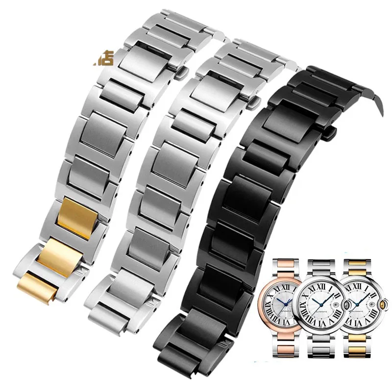 Watch band For Cartier Blue Balloon Watch BandSolid Fine Steel Men's and Women's Metal Bracelet Convex Steel Watch Strap
Watch band For Cartier Blue Balloon Watch BandSolid Fine Steel Men's and Women's Metal Bracelet Convex Steel Watch Strap